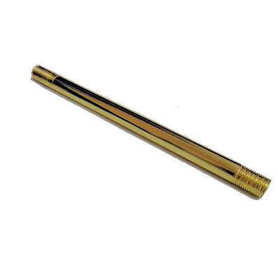 8" LONG 1/8 IPS BRASS PLATED PIPE